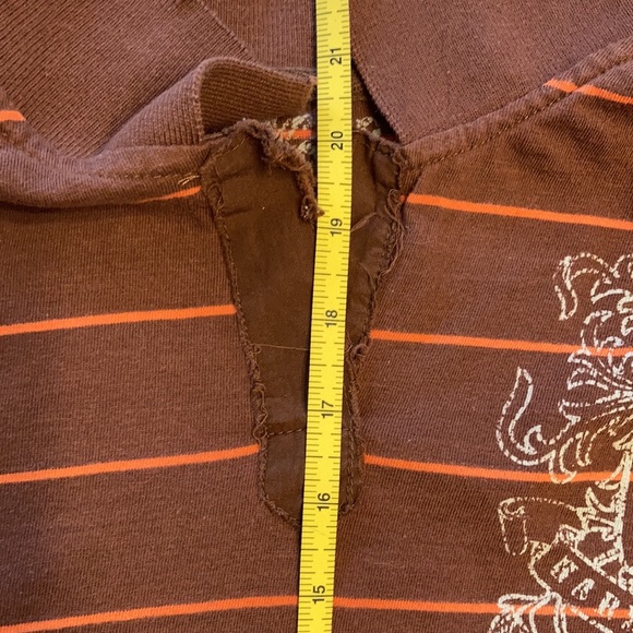 Hard Rock Cafe Nashville shirt distressed women’s brown orange SZ Med Like new - Picture 10 of 15
